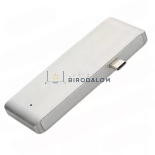 USB-C hub, 5 az 1-ben (2x USB 3.0 (5 Gbps), SD/TF kártyaolvasó, 2x Type-C port) (OEM) (CMP-11105)