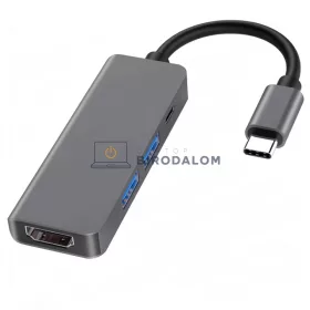 USB-C hub, 4 portos (4x USB) (OEM) (HW-TC16)
