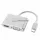 USB-C videó átalakító, 2 az 1-ben videokimenet (HDMI, VGA) (OEM)