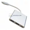 USB-C hub, 3 az 1-ben (HDMI, USB 3.0, Type-C (PD)) (OEM)