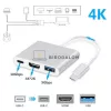 USB-C hub, 3 az 1-ben (HDMI, USB 3.0, Type-C (PD)) (OEM)