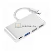 USB-C hub, 4 az 1-ben (USB 3.0 és USB 2.0 portok, összesen 4 port) (OEM)