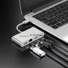 USB-C hub, 4 az 1-ben (HDMI, RJ45 Ethernet, USB 3.0, USB-C) (OEM)
