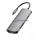 USB-C hub, 8 az 1-ben (USB 3.0, SD/TF kártyaolvasó, Type-C) (OEM)