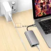 USB-C hub, 8 az 1-ben (USB 3.0, SD/TF kártyaolvasó, Type-C) (OEM)