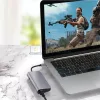 USB-C hub, 8 az 1-ben (USB 3.0, SD/TF kártyaolvasó, Type-C) (OEM)