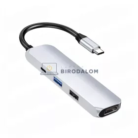 USB-C hub HDMI átalakítóval, 4K HD kimenet (HDMI 4K, USB) (OEM)