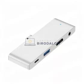 USB-C dokkoló, multifunkciós HUB (HDMI, USB-C bemenet) (OEM)