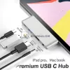 USB-C dokkoló, multifunkciós HUB (HDMI, USB-C bemenet) (OEM)