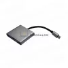 töltődokk, PD 100W, egygombos videóvált (USB-C PD 100W (bemenet/töltés), USB-C, HDMI 4K, USB 3.0) (OEM)