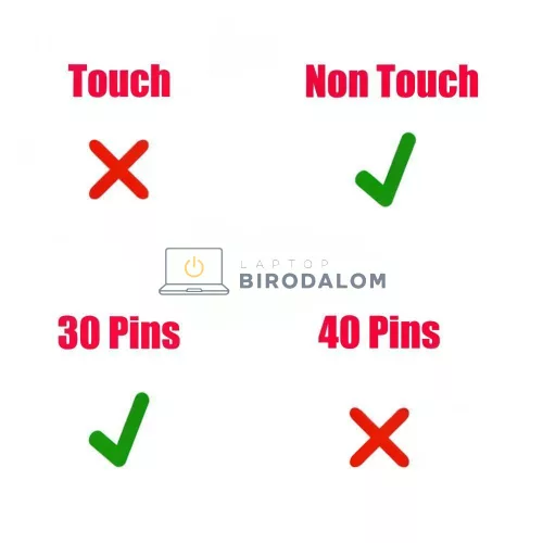 Dell Latitude 7400, E7400 LCD kábel, 30 pin (FHD, IR Cam, 3 mm, Non-Touch, eDP) (P82J6)