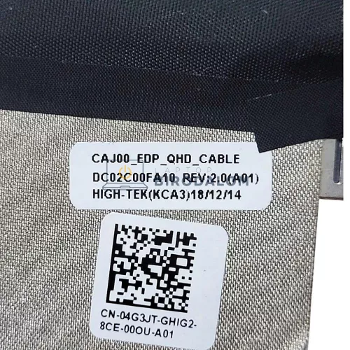 Dell Latitude 7285 2-in-1 LCD kábel, 40 pin (4G3JT, 04G3JT)