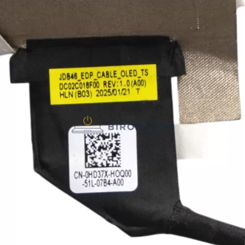 Dell Pro 14 Premium PA14250, Pro 14 Premium PA14255, Pro 13 Premium PA13250 LCD kábel, 50 pin (DC02C018F10, JDB46)