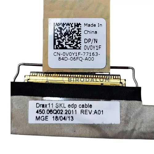 Dell Inspiron 11 3168, Inspiron 11 3169, Inspiron 11 3185 LCD kábel, 40 pin (V0Y1F, 0V0Y1F)