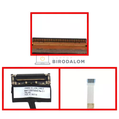 Lenovo ThinkBook K3-IML, V540S-14 LCD kábel, 30 pin (64411205700040, 1109-04426)