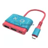 Nintendo Switch / Switch OLED USB Type-C Hub Adapter Dokkoló állomás LAN & HDMI & USB 3.0 (OEM) (HS-