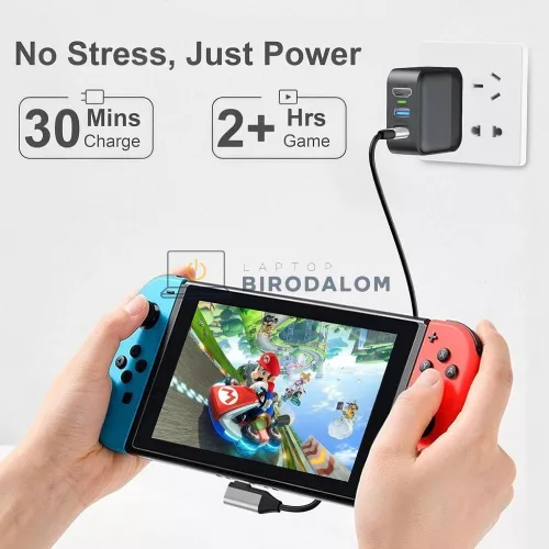 Nintendo Switch / Switch OLED HAC-001 / HEG-001 Dokkoló Töltőállomás USB-C 39W 4K HDMI (OEM) HYC-TW669