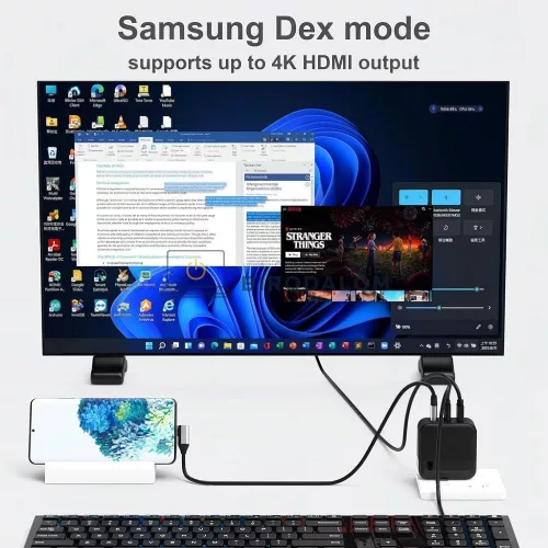 Nintendo Switch / Switch OLED HAC-001 / HEG-001 Dokkoló Töltőállomás USB-C 39W 4K HDMI (OEM) HYC-TW669