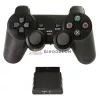 Sony PlayStation PS1 / PS2 Wireless 2.4G Dual Vibration kontroller (OEM), fekete