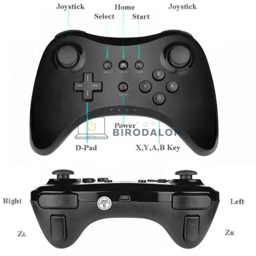 Nintendo Wii U Pro Vezetékes USB Kontroller / Gamepad (OEM)
