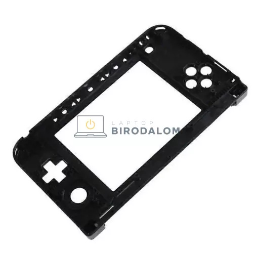Nintendo 3DS XL alsó középső csuklópánt keret háztest, fekete