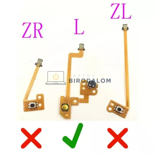 Nintendo Switch Joy-Con L gomb bal ravasz és Minus gomb szalag flex kábel (OEM)