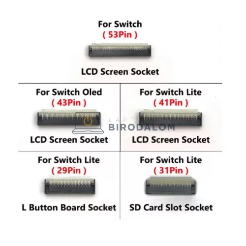 Nintendo Switch HAC-001 LCD képernyő csatlakozó 53 pin (OEM)