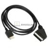 Sony PlayStation 1 / PSX / PS One / PS2 / PS3 SCART RGB csatlakozó kábel, fekete