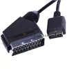 Sony PlayStation 1 / PSX / PS One / PS2 / PS3 SCART RGB csatlakozó kábel, fekete