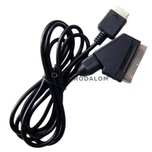 Sony PlayStation 1 / PSX / PS One / PS2 / PS3 SCART RGB csatlakozó kábel, fekete