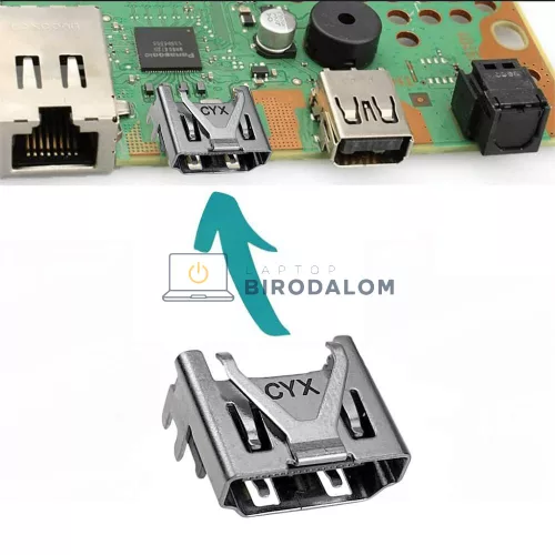 Sony PlayStation 4 Slim / PS4 Pro HDMI-port csatlakozó (OEM) – CUH-2001A, CUH-2001B, CUH-2002A, CUH-2016, CUH-2116, CUH-2216, CUH-7016, CUH-7116, CUH-7216