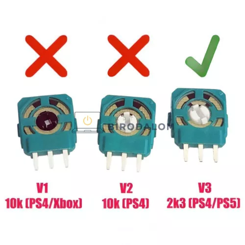 Sony PlayStation 5 PS5 DualSense CFI-ZCT1, CFI-ZCT1a analóg kar potenciométer (OEM) ALPS V3 2K3 Ohm