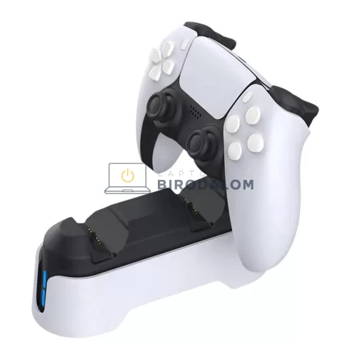 DOBE PS5 DualSense / DualSense Edge Controller Dupla Töltőállomás USB Type-C, fehér (TP5-1501S)