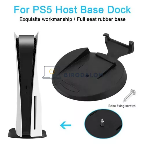 Sony PlayStation 5 Pro CD ROM verzió függőleges állvány tartó talp csavarral, fekete