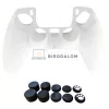 Sony DualSense Edge Controller szilikon védőborítás thumbstick sapkákkal, átlátszó fehér