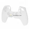 Sony DualSense Edge Controller szilikon védőborítás thumbstick sapkákkal, átlátszó fehér