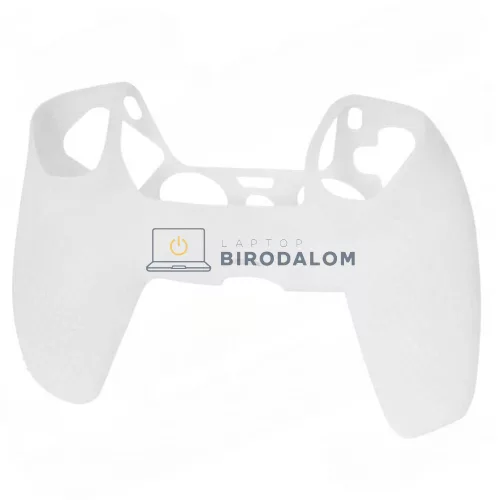 Sony DualSense Edge Controller szilikon védőborítás thumbstick sapkákkal, átlátszó fehér