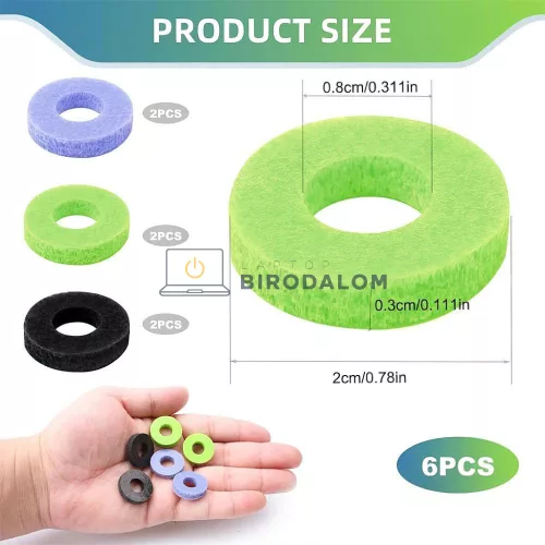 KontrolFreek Precision Thumb Grip analóg kar kapselő gyűrű Sony PS5 DualSense Edge / PS4 DualShock 4 / Xbox One / Nintendo Switch Pro kontrollerhez (OEM, vegyes csomag, 6 db)
