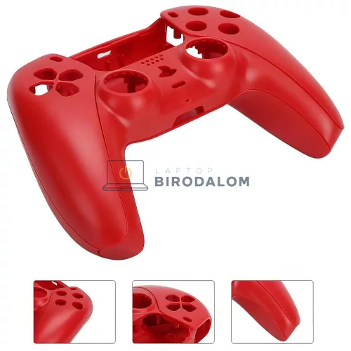 Sony PlayStation 5 PS5 DualSense Edge kontroller BDM-010 / BDM-020 / BDM-030 / BDM-040 / BDM-050 teljes burkolat héj csomag (OEM), piros