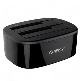 HDD dokkoló állomás, Dual-Bay, SSD klónozás, UASP (2x SATA foglalat (2.5"/3.5"), USB 3.0 Type-B (5 Gbps)) (OEM) (6228US3