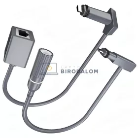 Starlink Gen 2 (V2) lapos kábel RJ45 adapter, vízálló, szürke