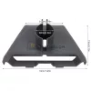 Starlink Gen 3 rúdtartó cső-adapter, szürke, 70 mm (OEM)