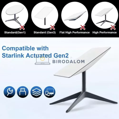 Starlink Gen 2 (V2) Ethernet adapter, szürke (OEM) (01519231-502)