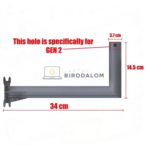 Starlink fali cső-adapter Gen 2 V2, szürke (OEM)