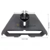 Starlink Gen 2 (V2) fali rúdtartó adapter szett, szürke (OEM)