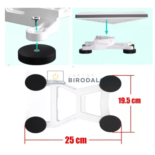 Starlink Mini mágneses tetőtartó szett, fehér, 4 mágneses talp (OEM)