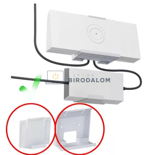 Starlink Gen 3 fali tartó készlet (router + tápegység), fehér ABS (OEM)