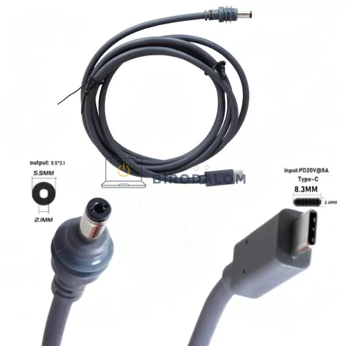 Starlink Mini USB-C töltőkábel, 100W, 2 m (OEM)