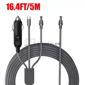 Starlink Mini autós töltőkábel, 5m, 12-24V, IP68 (OEM) (1-PER0101, 1-PER0105)
