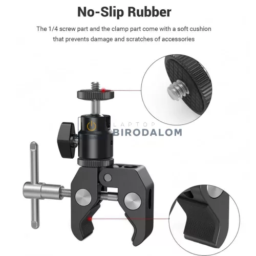 Starlink Mini tripod adapter tartó szett, 1/4" csavarmenet, 360° forgófejes (OEM)